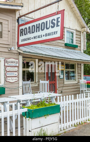 Vieux village historique de Talkeetna Alaska Banque D'Images