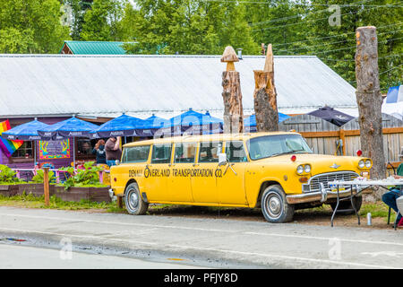 Vieux village historique de Talkeetna Alaska Banque D'Images
