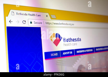 Site web de la santé de Bethesda Banque D'Images