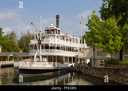 Liberty Belle River Boat sur la place de la liberté, Magic Kingdom, Walt Disney World, Orlando, Floride. Banque D'Images