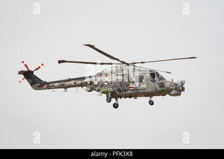 La Marine royale Westland Lynx hélicoptère à Southport Air Show Banque D'Images