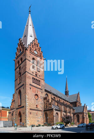 L'église St Pierre (Sankt Petri kyrka) dans la vieille ville (Gamla Staden), Malmö, Scania, Suède Banque D'Images