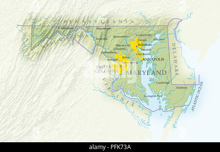 Site du Maryland, close-up Banque D'Images