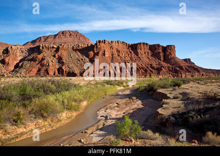 AZ00328-00...L'ARIZONA - la rivière Paria à Lees Ferry, près de son confluent avec le fleuve Colorado à Glen Canyon National Recreation Area. Banque D'Images