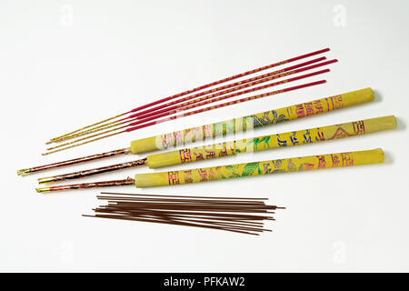 D'artifice chinois et cierges Banque D'Images