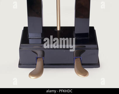 Les pédales du piano, close-up Banque D'Images