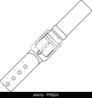 L'icône de la ceinture élégante masculin Illustration de Vecteur