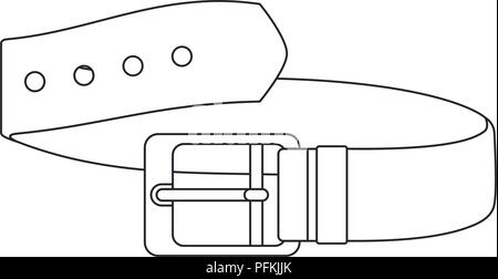 L'icône de la ceinture élégante masculin Illustration de Vecteur