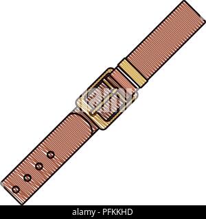 L'icône de la ceinture élégante masculin Illustration de Vecteur