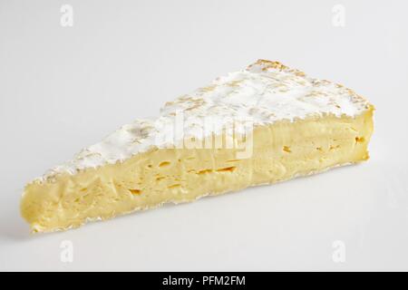 Français tranche de brie de Meaux Banque D'Images