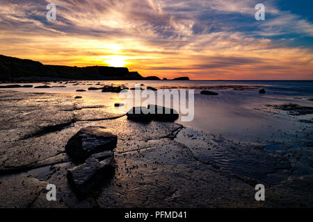 Saltwick Bay, Whitby, North Yorkshire Banque D'Images