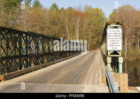 Wiswall emplacement du barrage le long de la rivière de la lamproie à Durham, New Hampshire. Banque D'Images