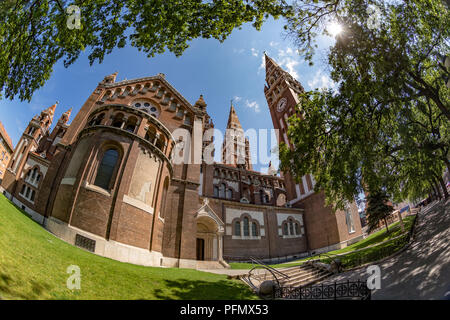 L'Église Votive et cathédrale de Notre Dame de la Hongrie à Szeged.Cette cathédrale (Szegedi Dom) est l'un des symboles de Szeged Banque D'Images