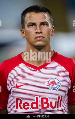 Belgrade, Serbie. 21 août 2018, Rajko Miti&# x107 ; Stadium, Belgrade, Serbie ; Ligue des Champions 1ère manche de qualification, l'étoile rouge de Belgrade contre Red Bull Salzbourg ; Crédit : Action Plus Sport Images/Alamy Live News Banque D'Images