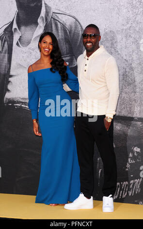 Londres, Royaume-Uni. Août 21, 2018. Idris Elba & Sabrina Dhowre assistant à la première du Royaume-Uni à MEYERS MANX BFI London South Bank 21e Auggust 2018 Crédit : Peter Phillips/Alamy Live News Banque D'Images