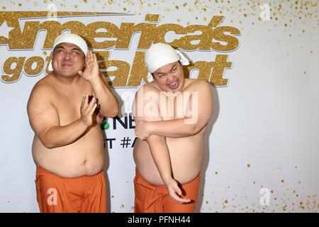 Los Angeles, CA, USA. Août 21, 2018. Arrivées à Yumbo Dump pour AMERICA'S Got Talent Show en direct Le dépistage et tapis rouge, Dolby Theatre, Los Angeles, CA, 21 août 2018. Credit : Priscilla Grant/Everett Collection/Alamy Live News Banque D'Images