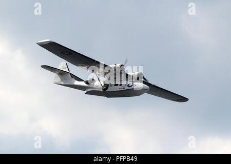 G-PBYA, un Canadian Vickers PBV-1A UN Canso (parfois appelé un Consolidated PBY-5A Catalina, affichant à TSIA sur Ayr en 2017. Banque D'Images