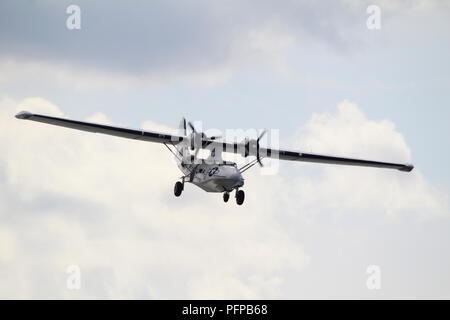 G-PBYA, un Canadian Vickers PBV-1A UN Canso (parfois appelé un Consolidated PBY-5A Catalina, affichant à TSIA sur Ayr en 2017. Banque D'Images