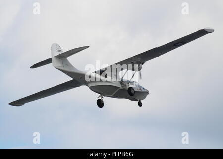 G-PBYA, un Canadian Vickers PBV-1A UN Canso (parfois appelé un Consolidated PBY-5A Catalina, affichant à TSIA sur Ayr en 2017. Banque D'Images