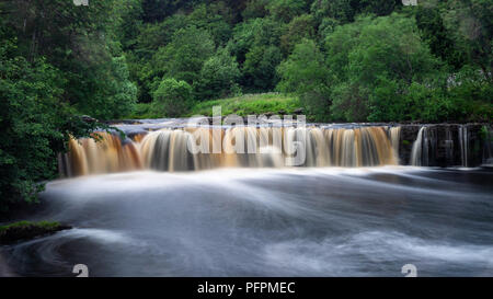 Le Wath Wain Force est un populaires cascade située à un peu plus d'un demi-mille à l'ouest de la région de Keld Swaledale dans le Yorkshire Dales National Park Banque D'Images