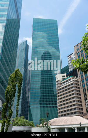 Singapour - le 11 août 2018 : le centre-ville de Singapour bâtiments financières et d'entreprise Banque D'Images