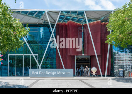 Singapour - le 11 août 2018 : entrée du musée futuriste Banque D'Images