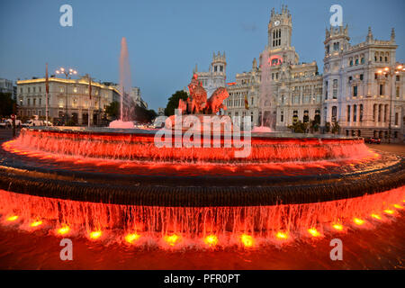 La Plaza de Cibeles, Madrid, Espagne Banque D'Images