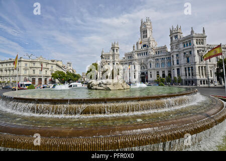 La Plaza de Cibeles, Madrid, Espagne Banque D'Images