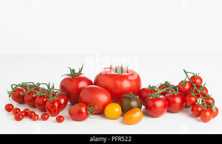 Sélection de tomates différentes Banque D'Images