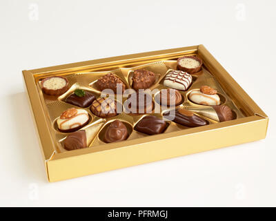 Boîte de chocolats Banque D'Images