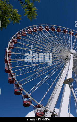 USA, Chicago, grande roue au Navy Pier Banque D'Images