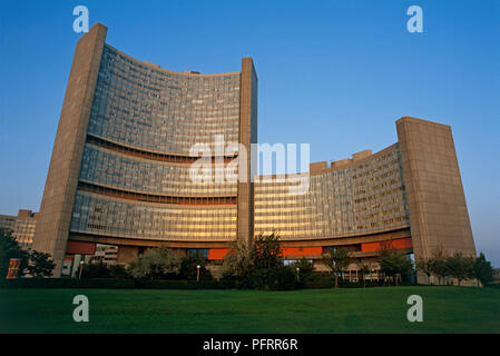 L'Autriche, Vienne, Vienna International Centre (UNO City), le logement Organisation des Nations Unies Banque D'Images