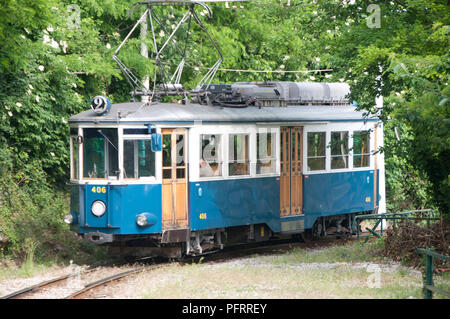 L'Italie, Trieste, Frioul-Vénétie Julienne, tramway Banque D'Images