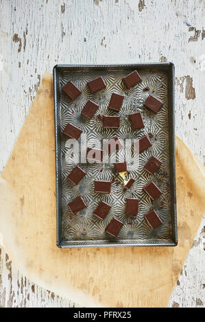 Truffes au citron et coriandre fraîche Banque D'Images