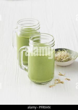 Smoothie superfood vert Banque D'Images