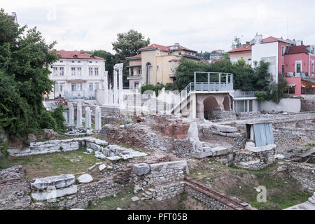 Ausgrabungsstätte à Plovdiv, Bulgarie Banque D'Images