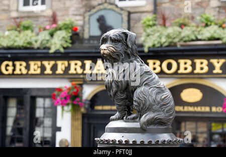 Kampa statue sur George IV Bridge, Edinburgh, Ecosse Banque D'Images