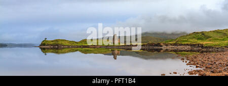 Ardvreck Castle et le Loch Assynt, Lairg, Ecosse Banque D'Images