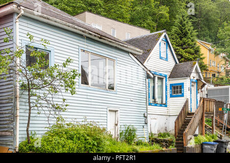 Logement intérieur bois dans Juneau, la capitale de l'Alaska, USA Banque D'Images