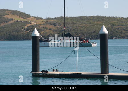 Hamilton Island, Queensland, Australie - Août 17, 2018. Wild Oats XI à Hamilton Island en préparation de Hamilton Island Race Week 2018. Banque D'Images