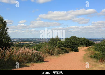 Walton hill, le point le plus élevé du Clent Hills dans le Worcestershire, Angleterre, Royaume-Uni. Banque D'Images