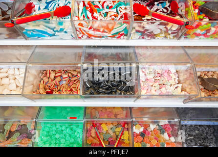 Un mélange de sucre candy bonbons colorés Banque D'Images