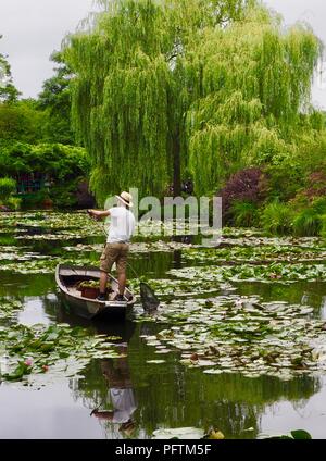 Le jardin de Monet, Giverny Banque D'Images