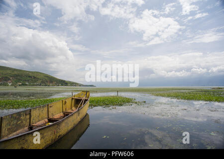 Milieu humide sur le Lac Erhai, Dali, Chine Banque D'Images