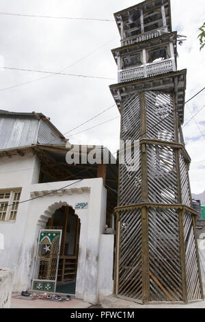 Mosquée dans Turtuk Yul village, fleuves Shyok vallée, Ladakh, Jammu-et-Cachemire, l'Inde Banque D'Images