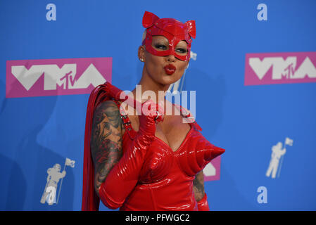 L'Amber Rose assiste à la 2018 MTV Video Music Awards au Radio City Music Hall, le 20 août 2018 dans la ville de New York. Banque D'Images