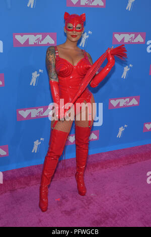 L'Amber Rose assiste à la 2018 MTV Video Music Awards au Radio City Music Hall, le 20 août 2018 dans la ville de New York. Banque D'Images