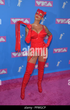 L'Amber Rose assiste à la 2018 MTV Video Music Awards au Radio City Music Hall, le 20 août 2018 dans la ville de New York. Banque D'Images