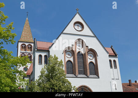 Église paroissiale catholique Maria, Isny, Bade-Wurtemberg, Allemagne, Allgaeu Banque D'Images