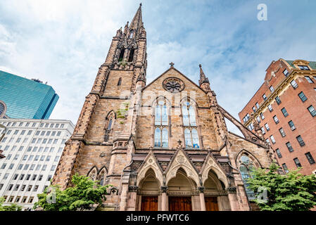 Photo grand angle de l'église de l'Alliance à Boston Banque D'Images